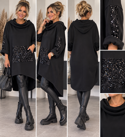 Hoodie-Kleid / Longtunika