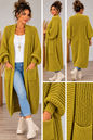 Long-Cardigan mit Taschen – Made in Italy