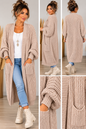Long-Cardigan mit Taschen – Made in Italy