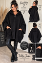 Oversize Teddy-Jacke „Cozy Italy“ mit Kapuze