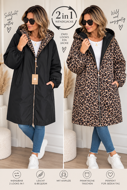 2-in-1 Wendemantel Leo – zwei Looks, ein Mantel